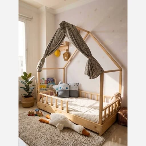 تخت چوبی طرح کلبه مبلمان فرنا مدل 1142383