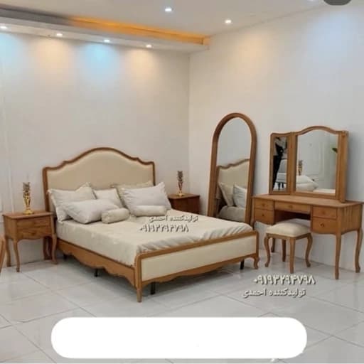 سرویس خواب دونفره ایتالیایی کلاسیک مبلمان فرنا مدل 1142368