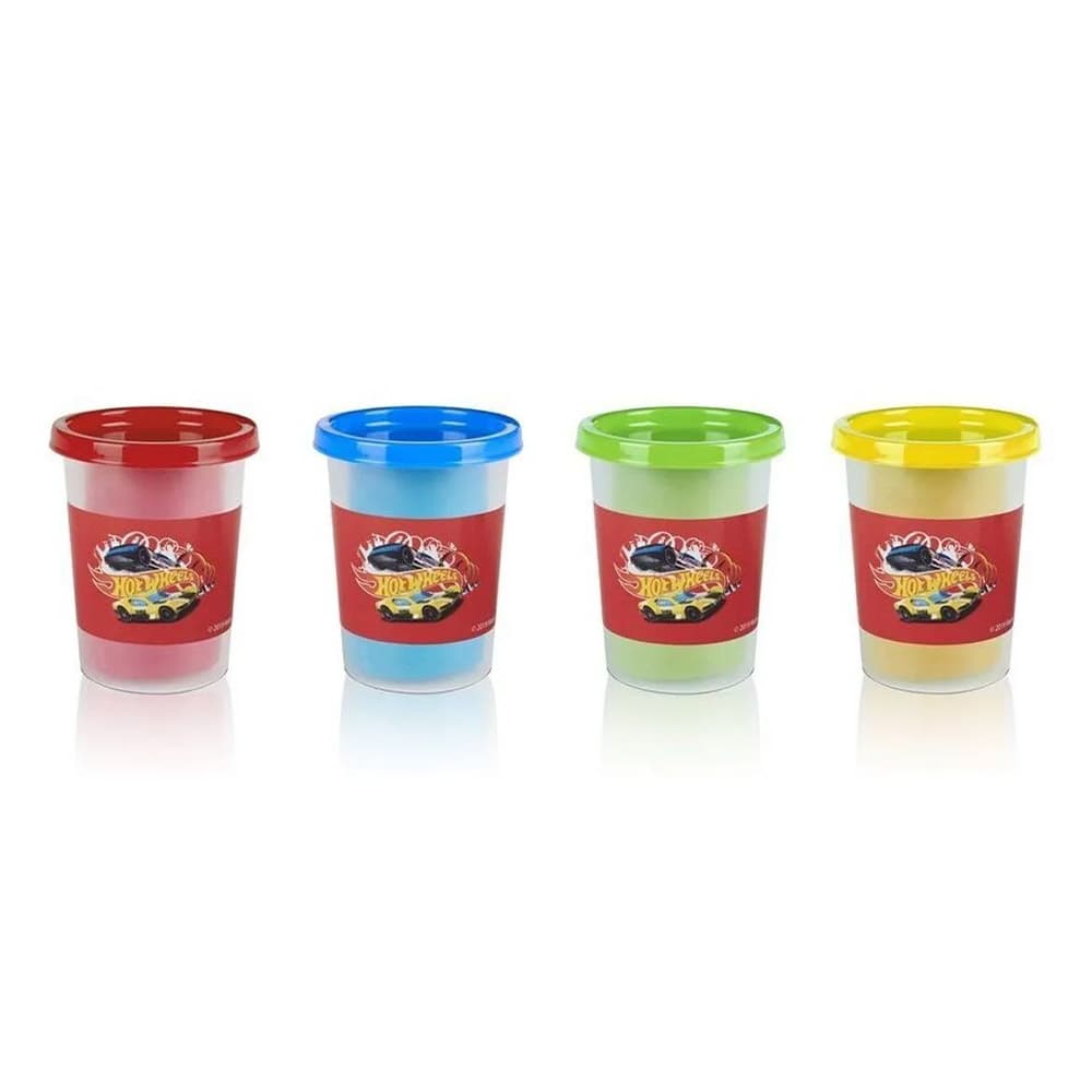 خمیر بازی Mattel مدل Hot Wheels Play Dough 4 Pack — تصویر ۲