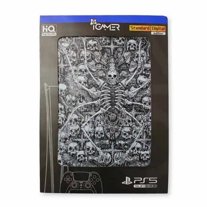 اسکین برچسب پلی استیشن 5 اسلیم طرح Skeleton