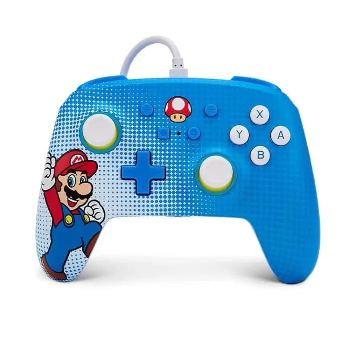 پرو کنترلر PowerA Enhanced نینتندو سوییچ طرح Mario Pop Art