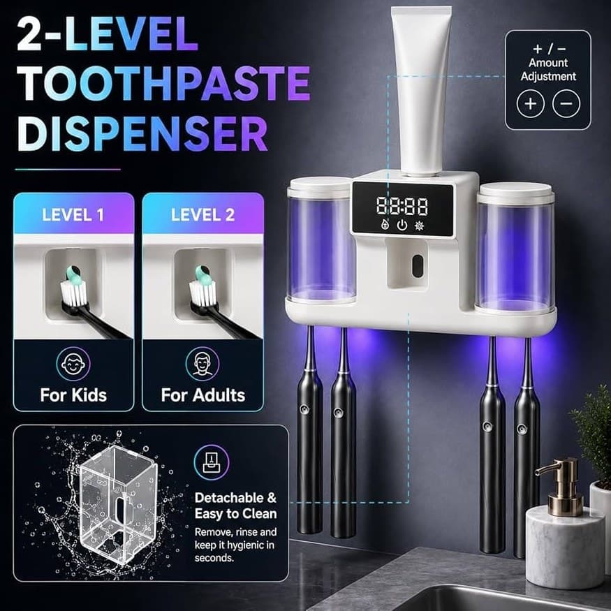 جامسواکی و خمیردندانریز هوشمند مدل RA-615 — تصویر ۷