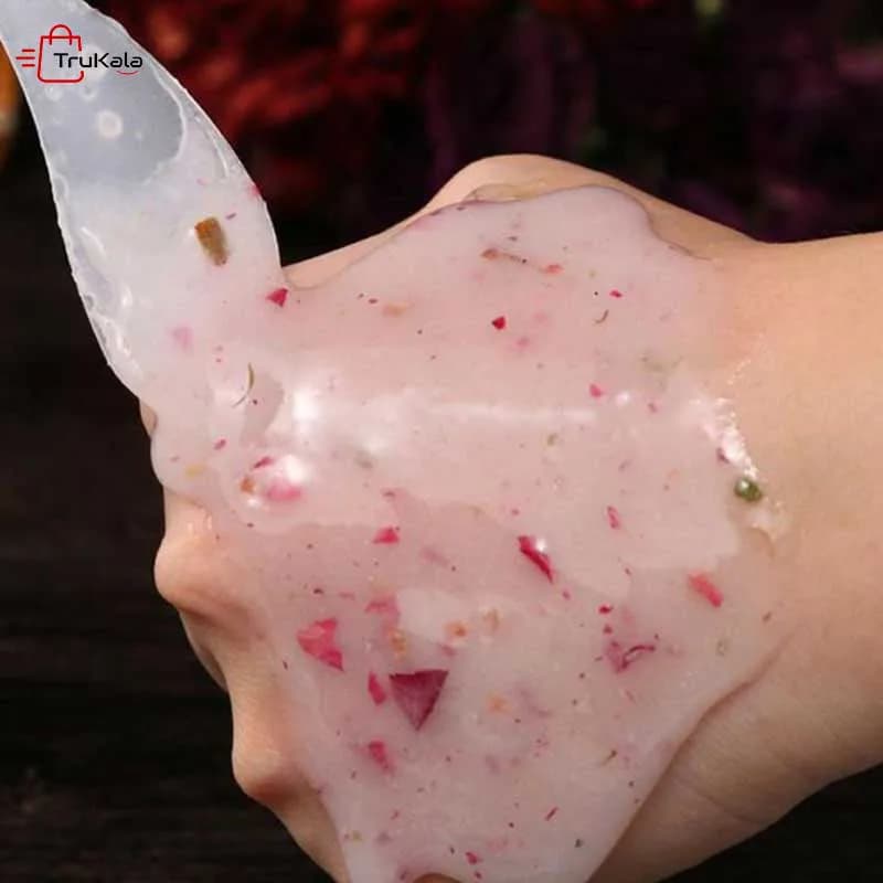 ماسک هیدروژل لاتکس گلبرگ گل رز — تصویر ۶