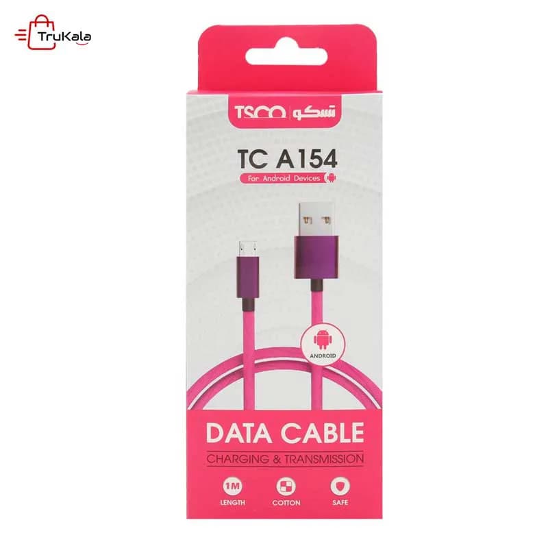 کابل تبدیل USB به microUSB تسکو مدل TC A154