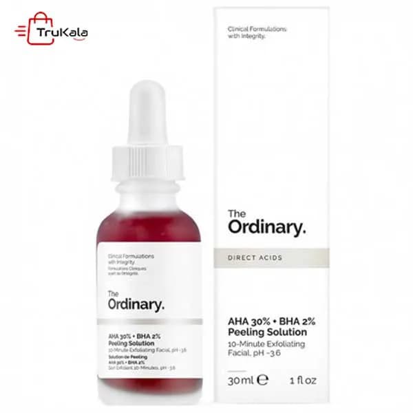 سرم لایه بردار پیلینگ AHA30% اوردینری تمشک — تصویر ۳