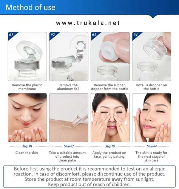 پک کوکتل ویال مالشی صورت هیالورونیک اسید بیواکوا Bioaqua — تصویر ۳