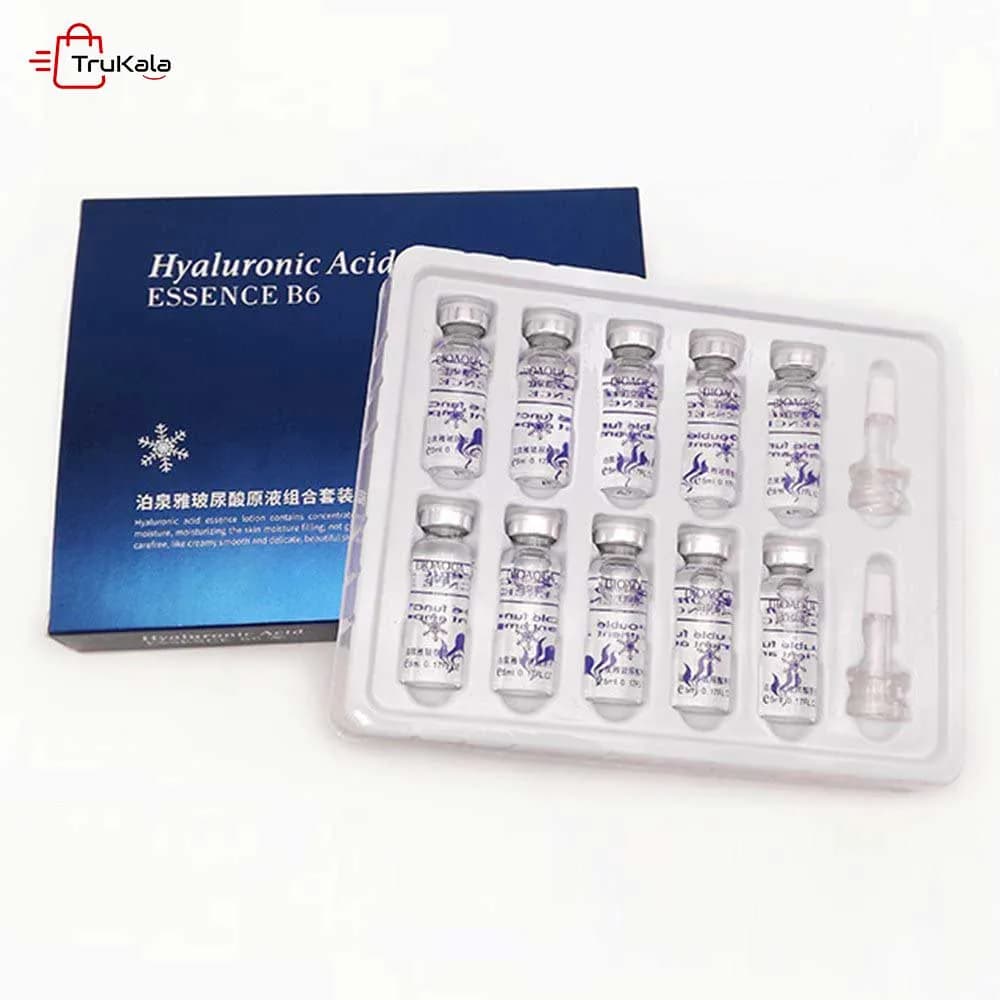 پک کوکتل ویال مالشی صورت هیالورونیک اسید بیواکوا Bioaqua — تصویر ۵