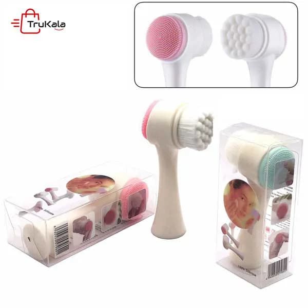 فیس براش دستی سیلیکونی دو سر