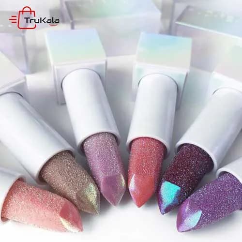 پک رژلب جامد گلیتری الماسی برند هدی بیوتی huda beauty