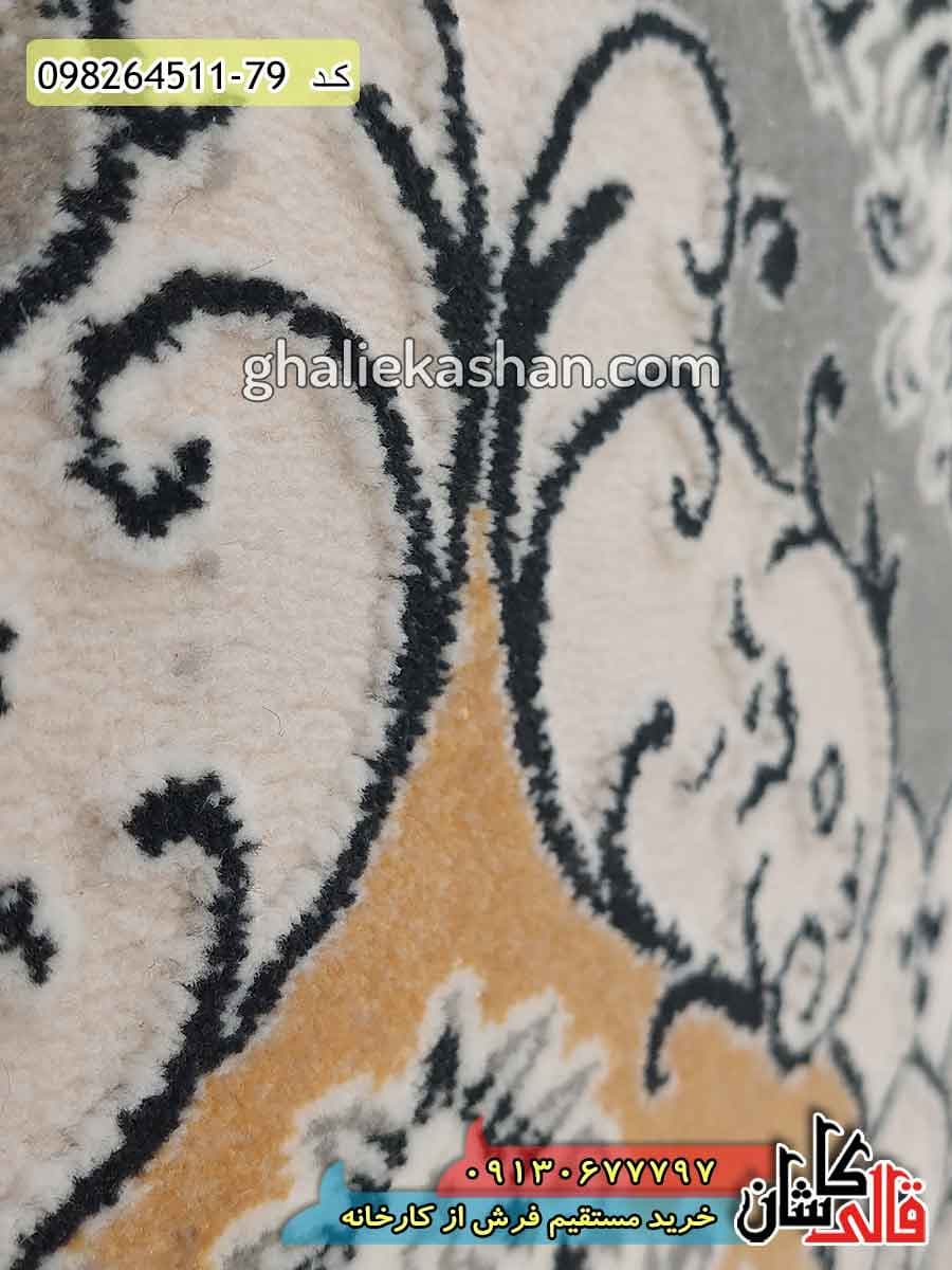 فرش فانتزی سهند کاشان – گل برجسته — تصویر ۴