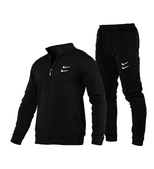ست سویشرت و شلوار مردانه نرمال ساده اسپان مشکی Nike مدل 42336