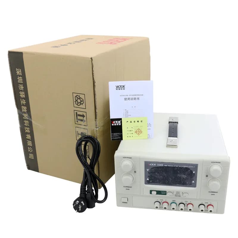 منبع تغذیه خطی سه‌خروجی ویکتور مدل VICTOR 3305 — تصویر ۲
