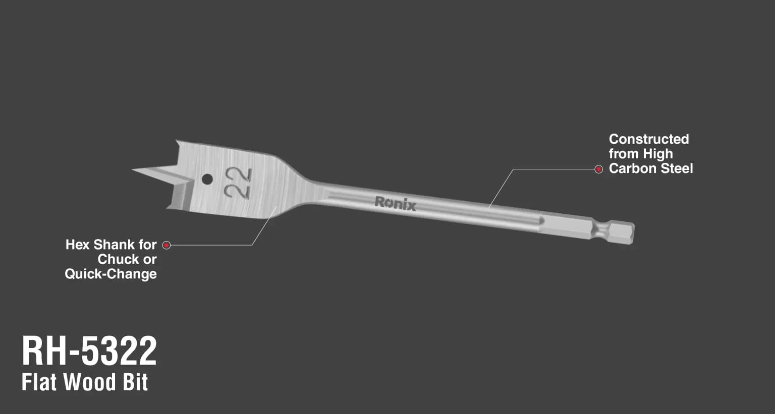 مته چوب رونیکس مدل RONIX RH-5322 — تصویر ۶