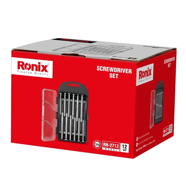 مجموعه پیچ گوشتی دقیق 12 عددی رونیکس مدل RONIX RH-2713 — تصویر ۷