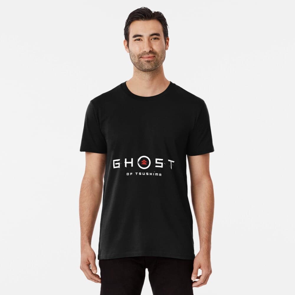 تی شرت گیمی طرح Ghost of Tsushima Logo — تصویر ۵