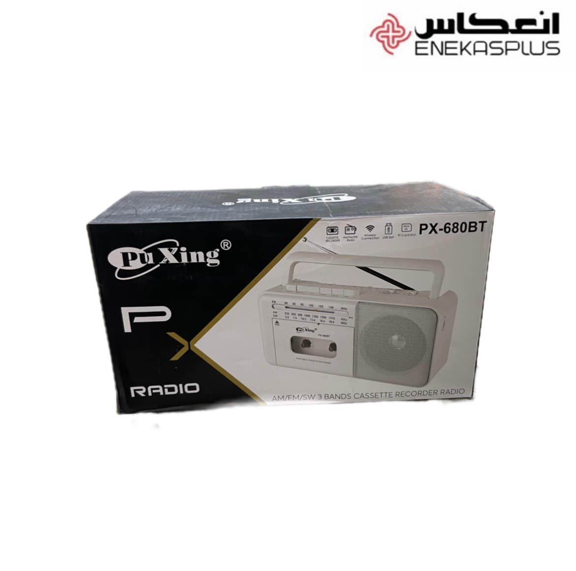 رادیو اسپیکر پوکسینگ مدل PX‑680BT کاست خور — تصویر ۴