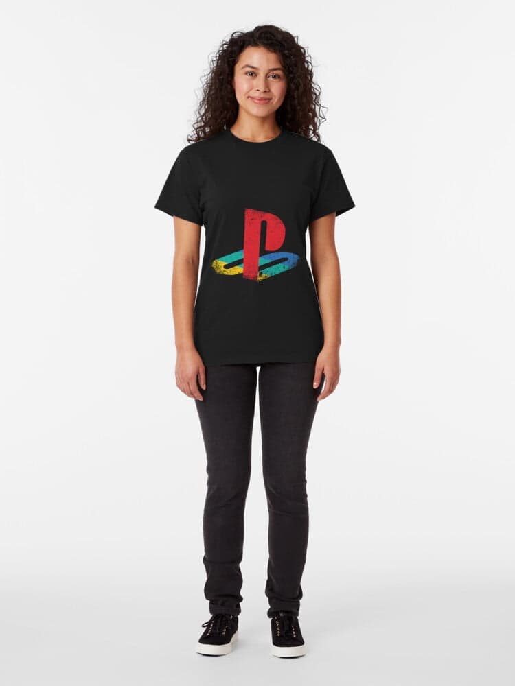 تی شرت گیمی طرح Playstation Logo — تصویر ۴