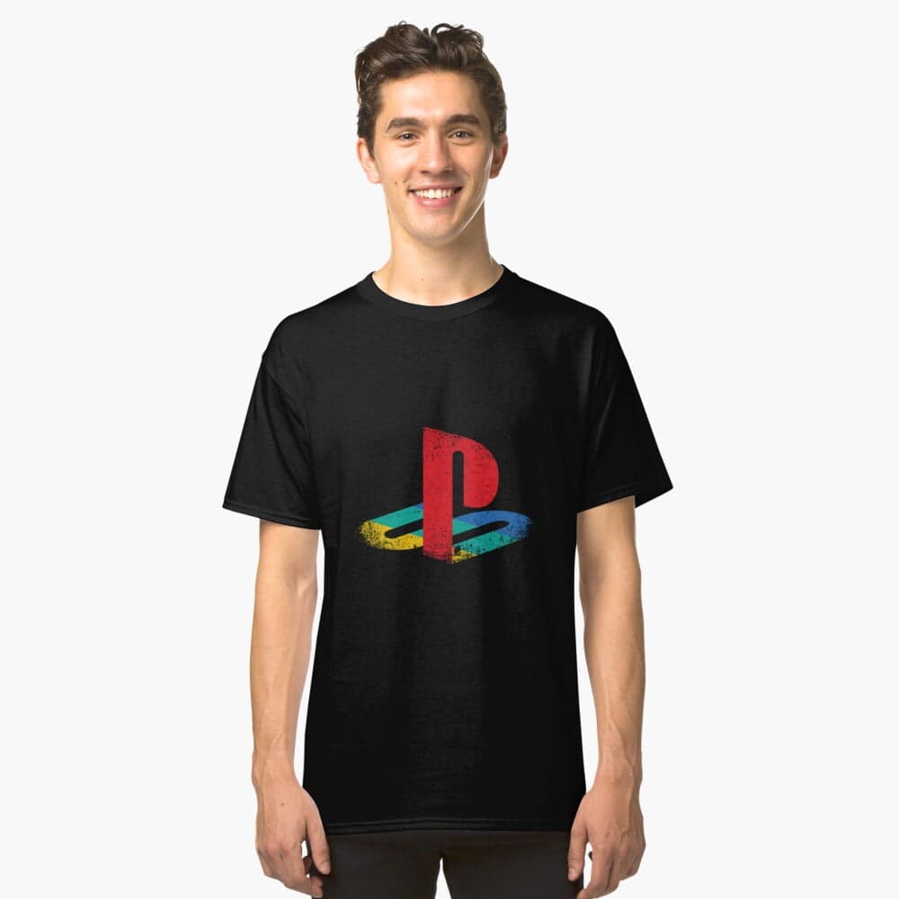تی شرت گیمی طرح Playstation Logo