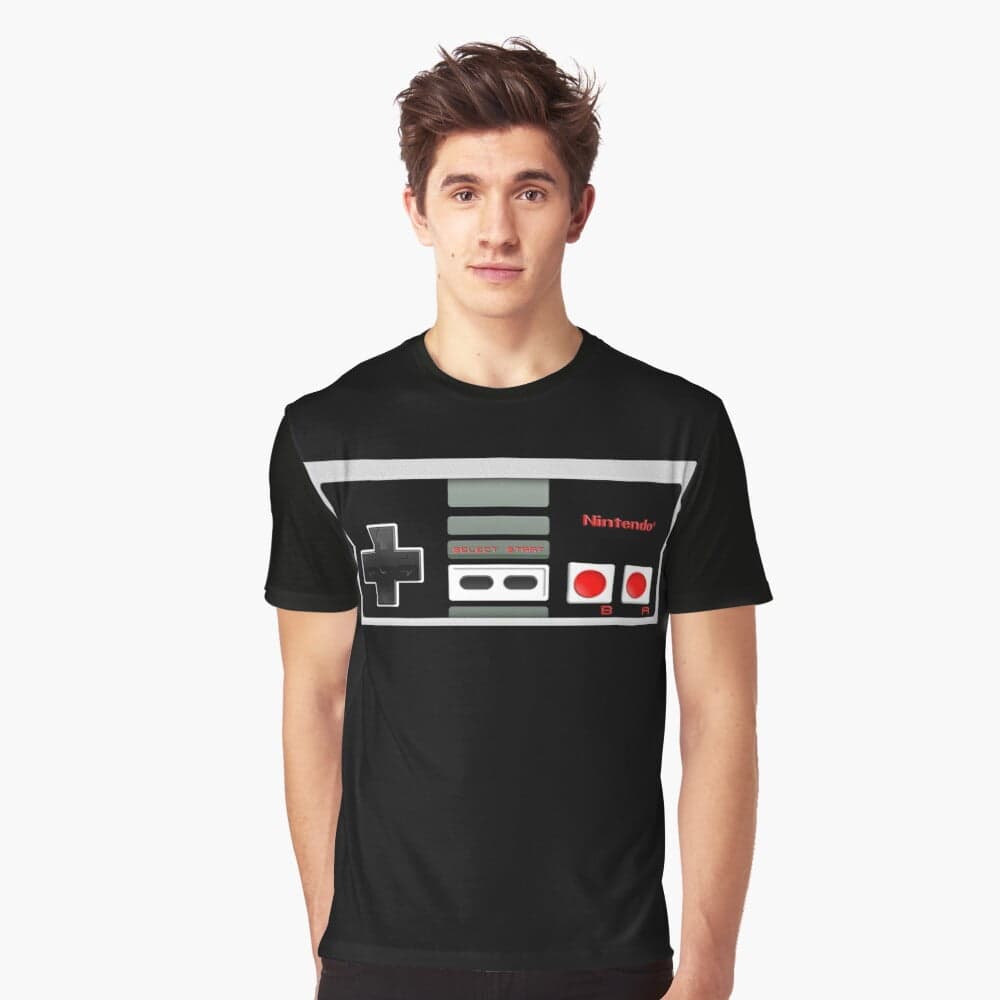 تی شرت گیمی طرح NES Controller — تصویر ۳