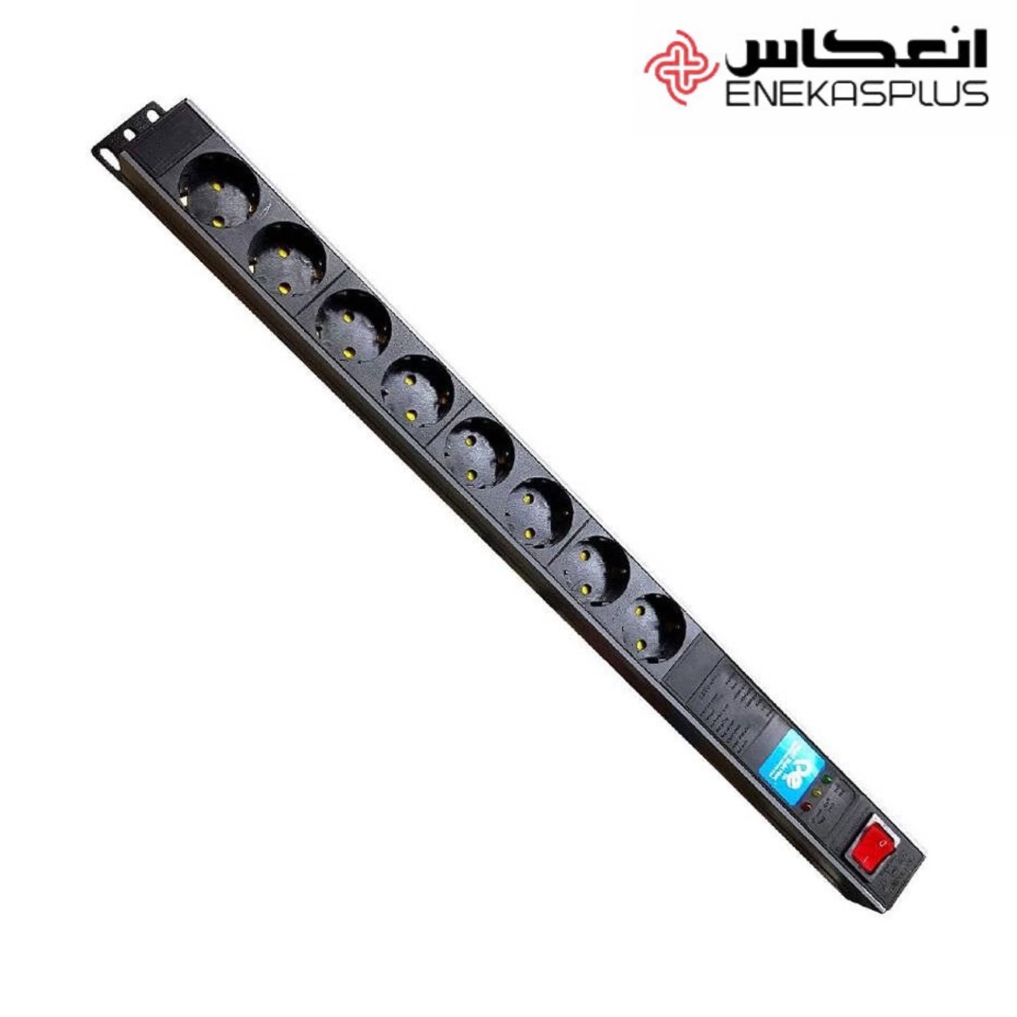 رک مونت ۸ خانه پارت الکتریک | رابط و محافظ برق با کابل ۱/۸ متری
