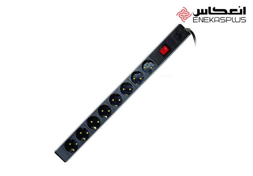 رک مونت ۸ خانه پارت الکتریک | رابط و محافظ برق با کابل ۱/۸ متری — تصویر ۴