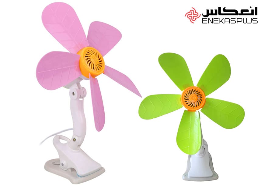 پنکه رومیزی و کلیپسی طرح گل ۵ پره