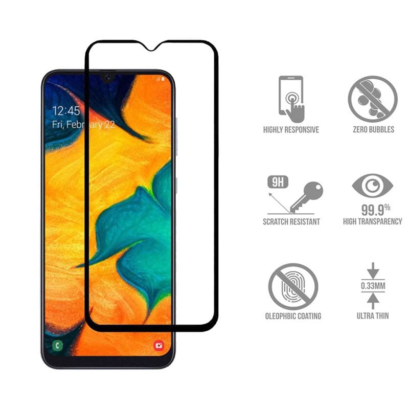 گلس تمام صفحه یوسیو مناسب برای گوشی سامسونگ Galaxy A30s — تصویر ۲