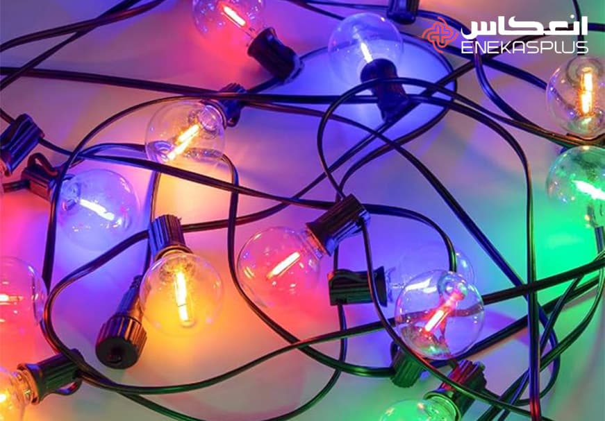 لامپ ریسه‌ای LED چند رنگ — تصویر ۳