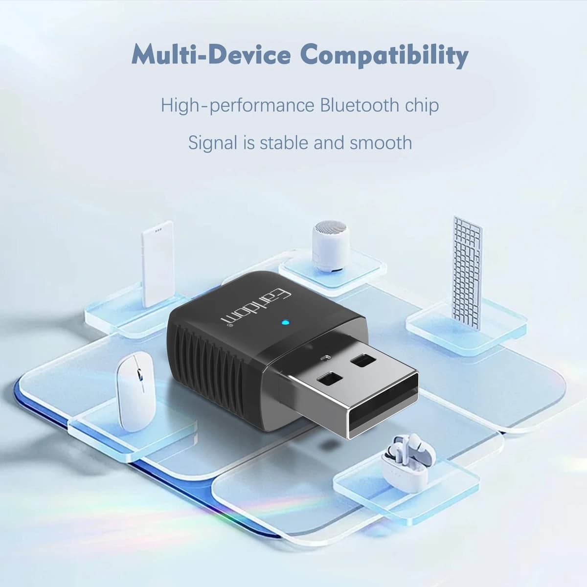 گیرنده بلوتوث Earldom ET-BR27 با خروجی USB-A — تصویر ۵