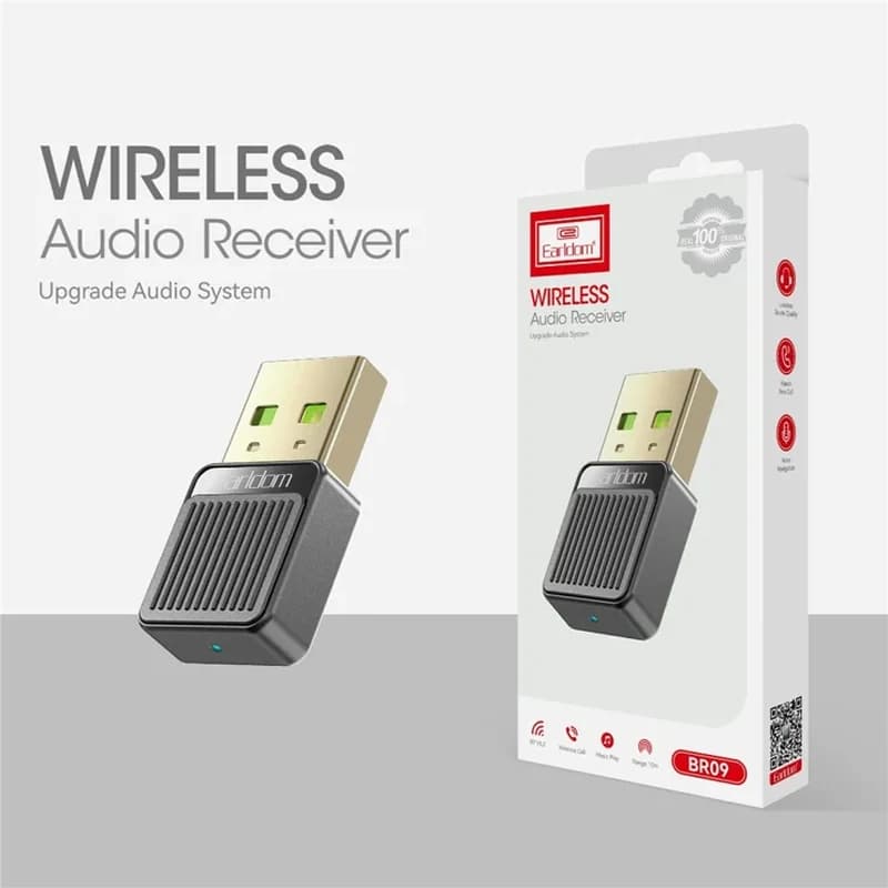 گیرنده بلوتوث Earldom مدل ET-BR09 با USB و AUX — تصویر ۲