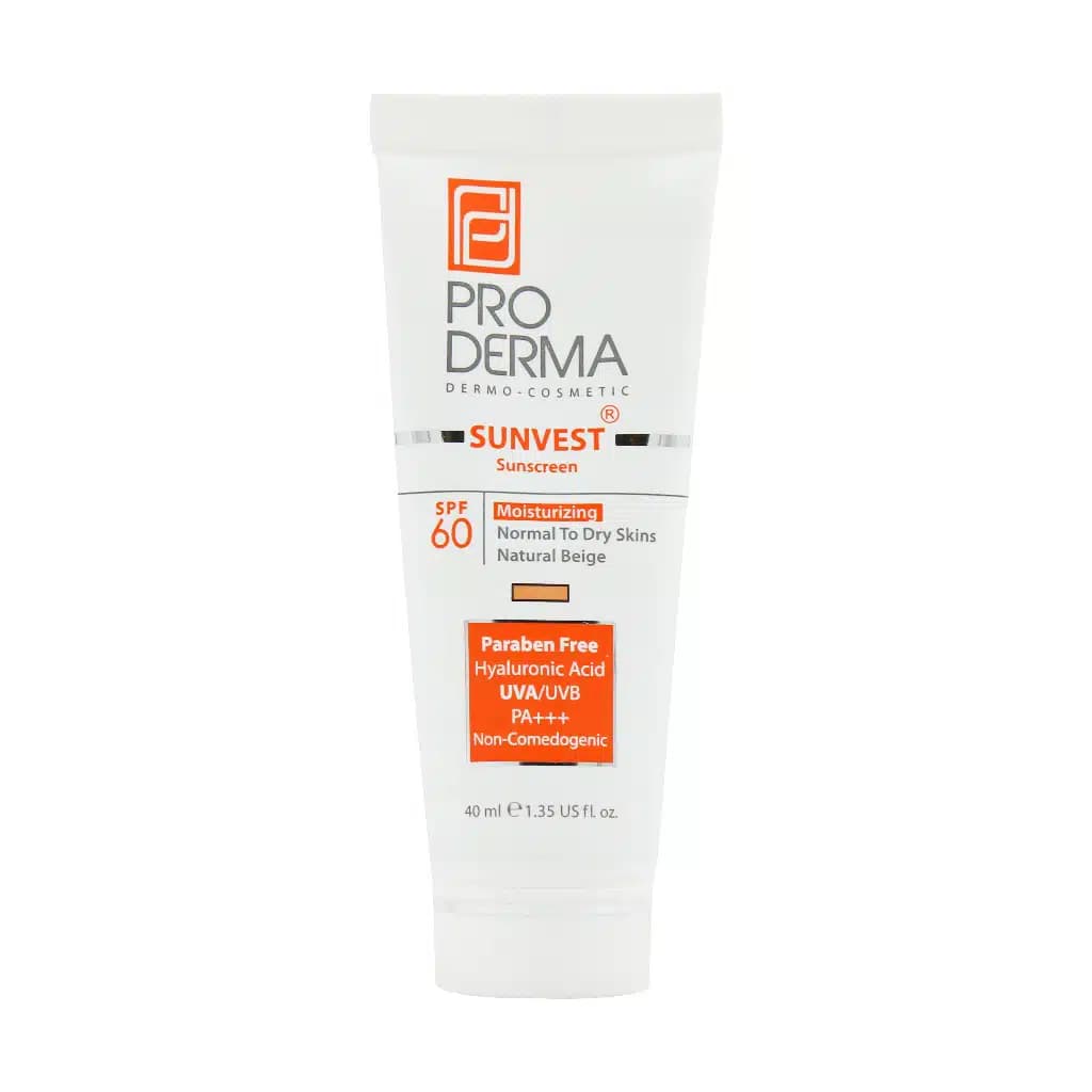 ضد آفتاب و مرطوب کننده پرودرما SPF60 – colorless — تصویر ۲