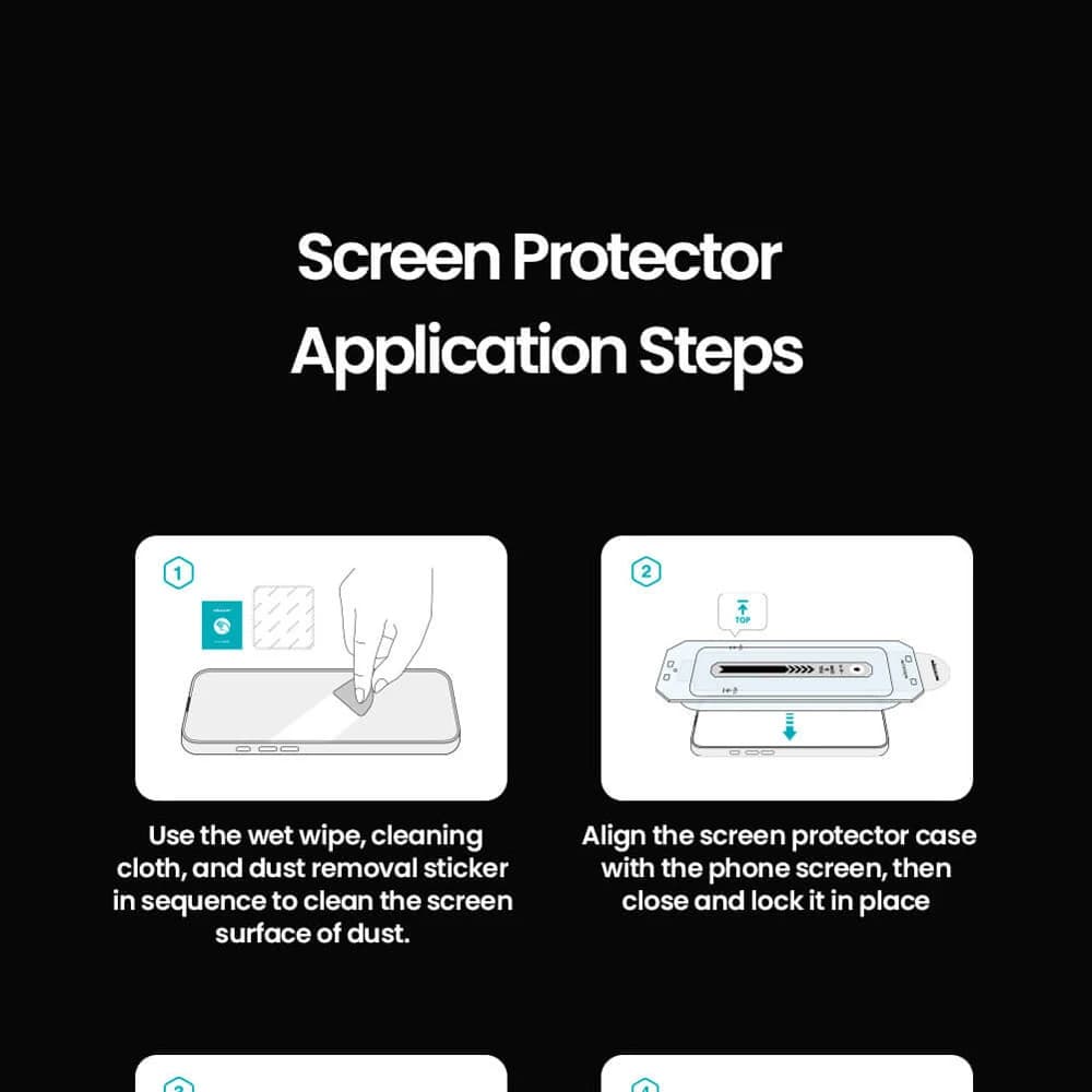 گلس تمام صفحه با ابزار نصب iPhone Duo مارک نیلکین مدل CP+PRO (مخصوص صفحه نمایش بیرونی) — تصویر ۶