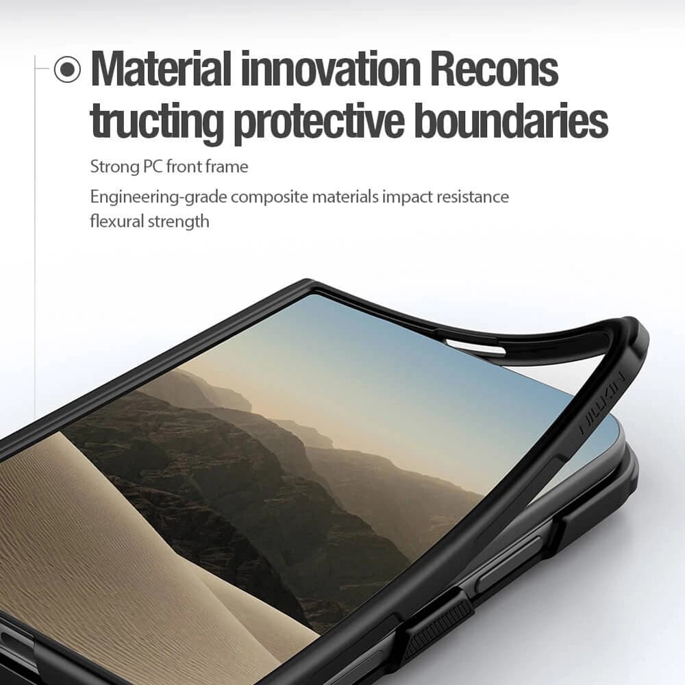 قاب ضدضربه مگنتی iPhone Duo مارک نیلکین مدل Super Frosted Shield Fold — تصویر ۶