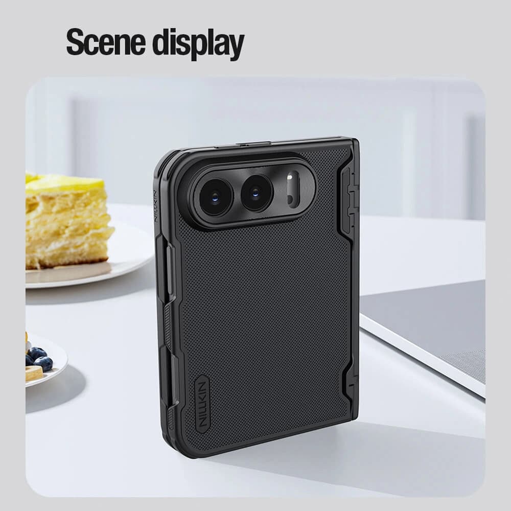 قاب ضدضربه مگنتی iPhone Duo مارک نیلکین مدل Super Frosted Shield Fold — تصویر ۳