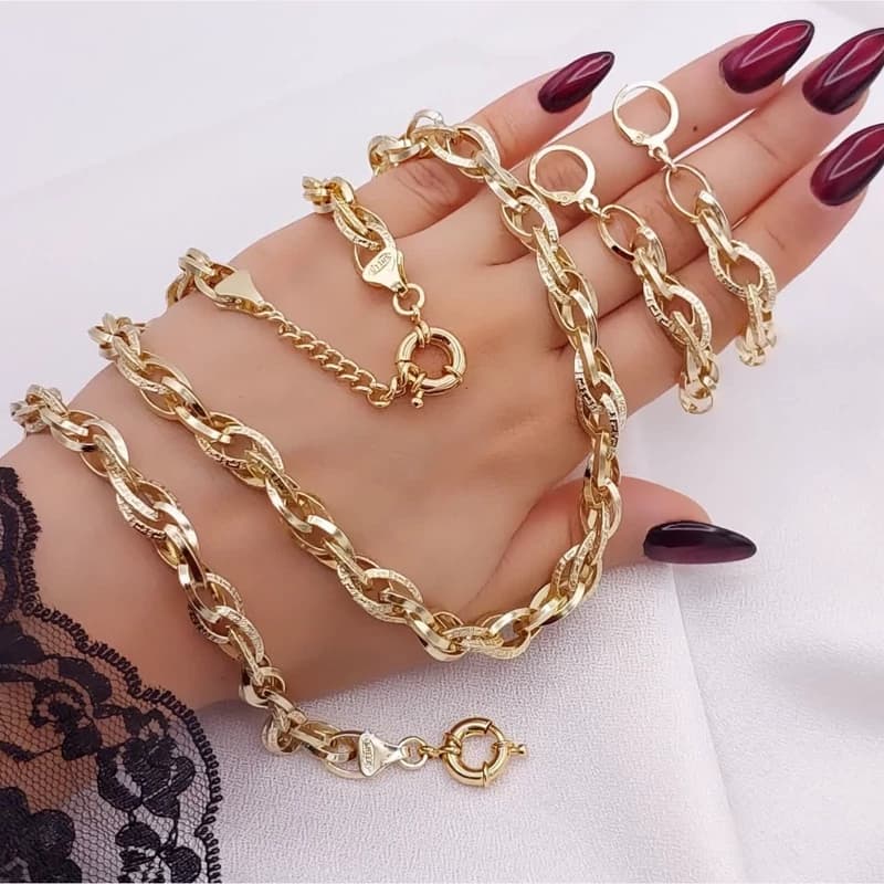 سرویس حلقه ای طرح طلا با یک سال کارت ضمانت بدون حساسیت