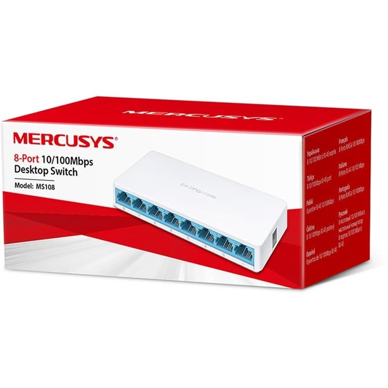 هاب شبکه 8 پورت مرکوسیس MERCUSYS 10/100bps — تصویر ۵