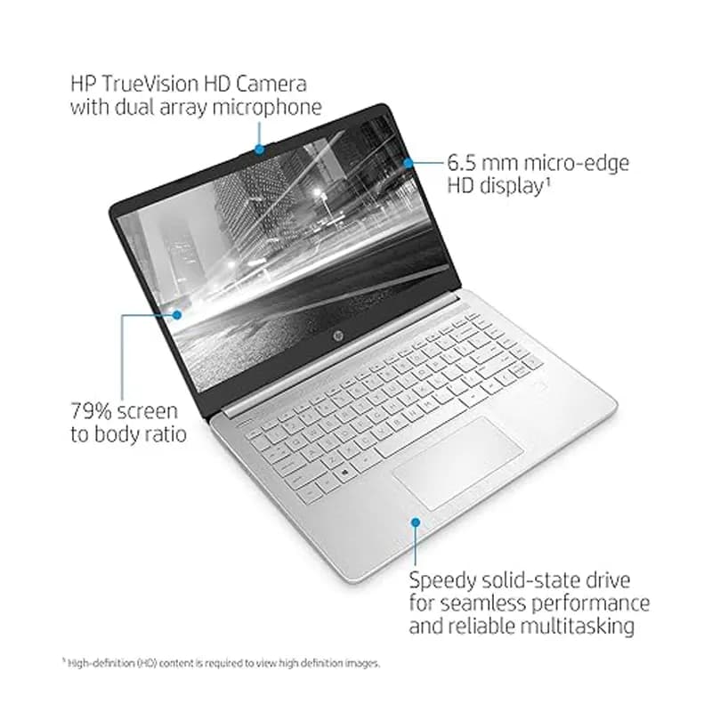 لپ تاپ اچ پی HP pavilion 14 | i3_1125G4 | 8G | 512G | INTIL UHD | 14”FHD X360 Touch (اپن باکس) — تصویر ۲