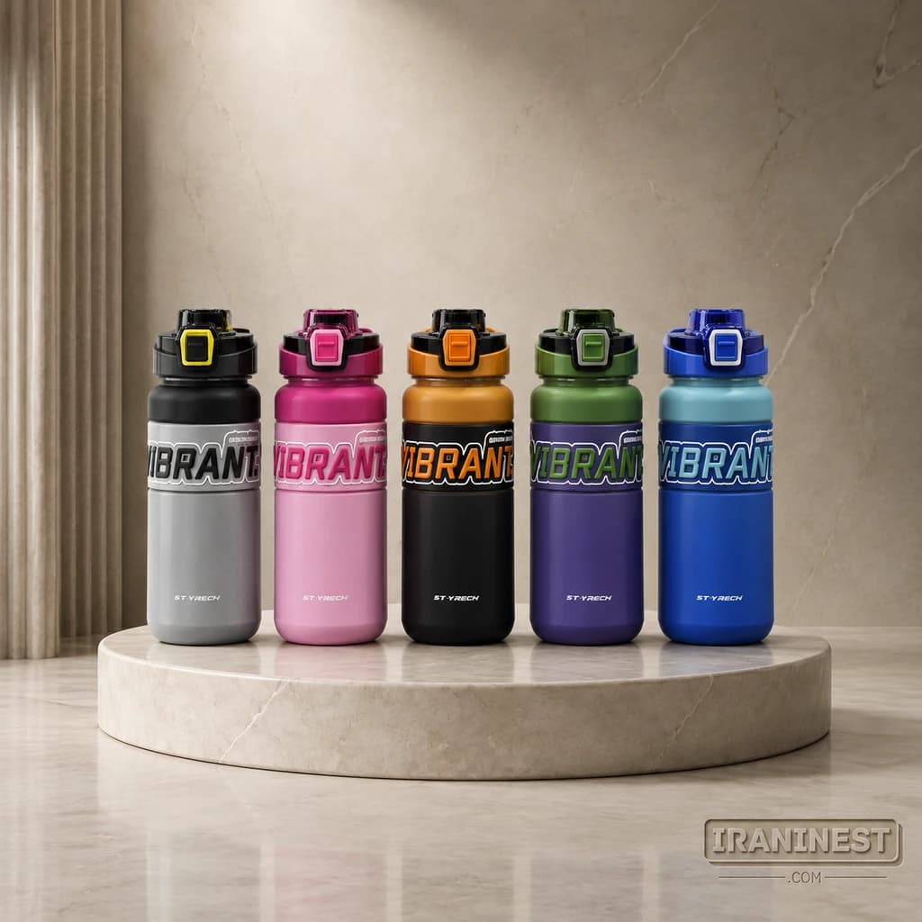 قمقمه YIBEN مدل VIBRANT کمر سیلیکونی 650 میل