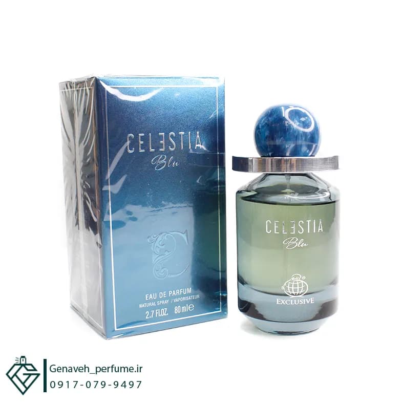 عطر ادکلن فراگرنس ورد مدل سلستیا بلو CELESTIA BLU مشابه افیس فور من