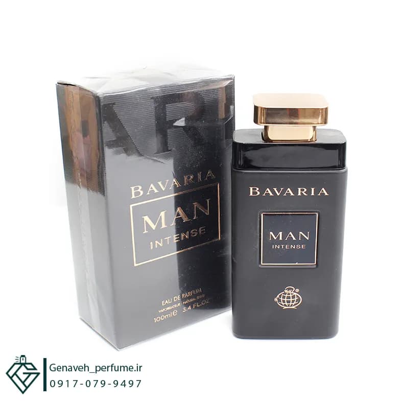 عطر ادکلن فراگرنس ورد مدل باواریا من اینتنس مشابه بولگاری من این بلک حجم 100 میل