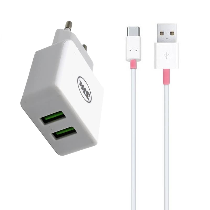 شارژر دیواری تری ام مدل MS-F333 به همراه کابل تبدیل microUSB کدm5078