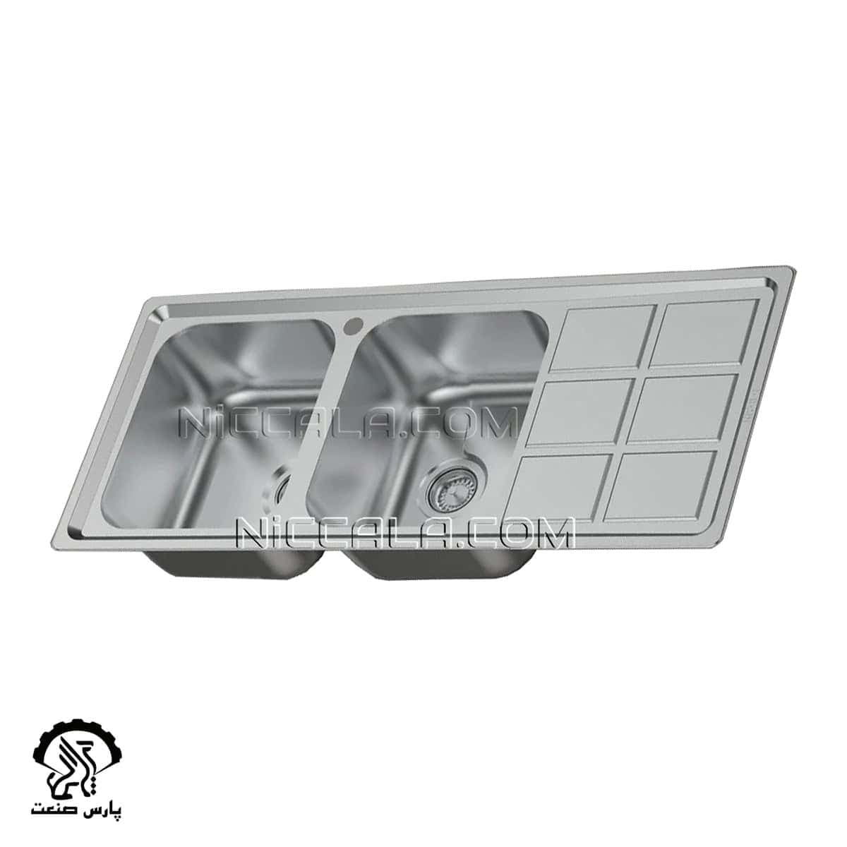 سینک نیک کالا توکار استیل مدل SSI-102
