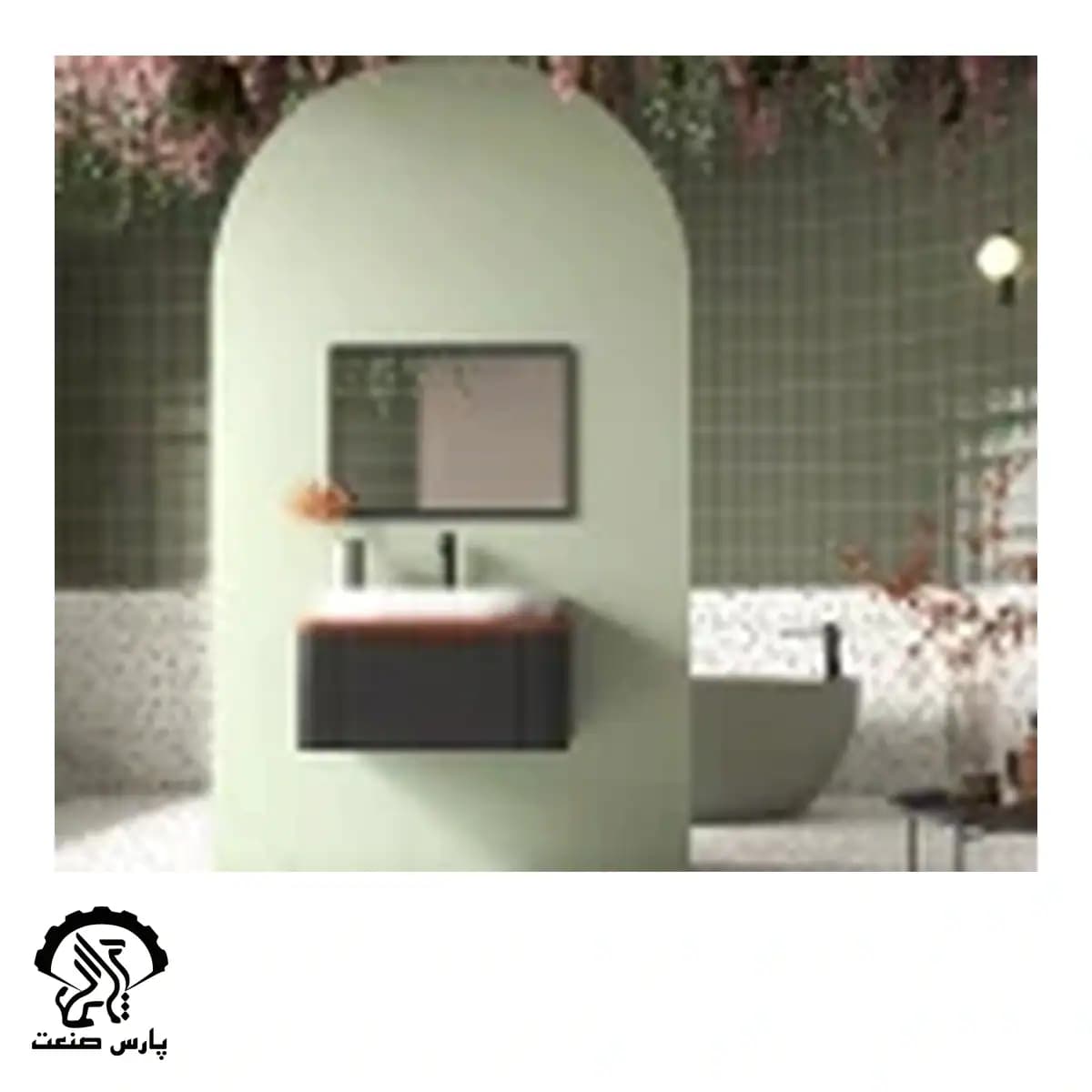 کابینت روشویی بومرنگ مدل والنوت 70