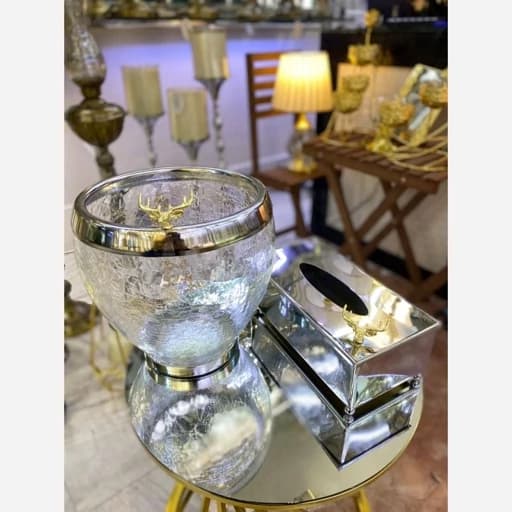 سطل و جادستمال نقره فیلبندشاپ مدل 842094