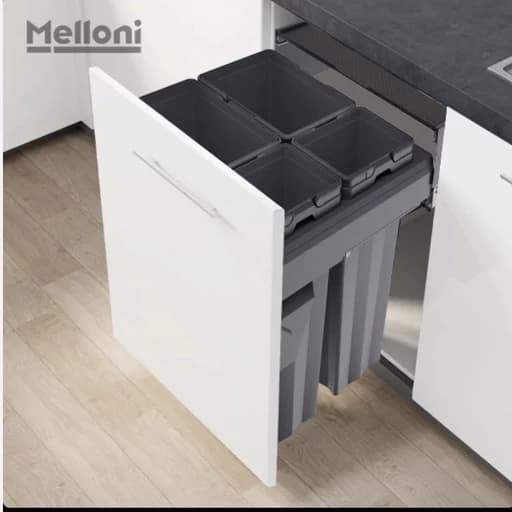 سطل زباله کابینتی 4 مخزن ملونی سری Max Bin کد 9022 فیلبندشاپ مدل 842090