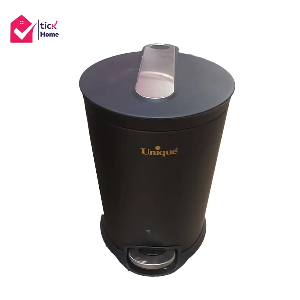 سطل زباله 12 لیتری مشکی یونیک Unique فیلبندشاپ مدل 842086 — تصویر ۲