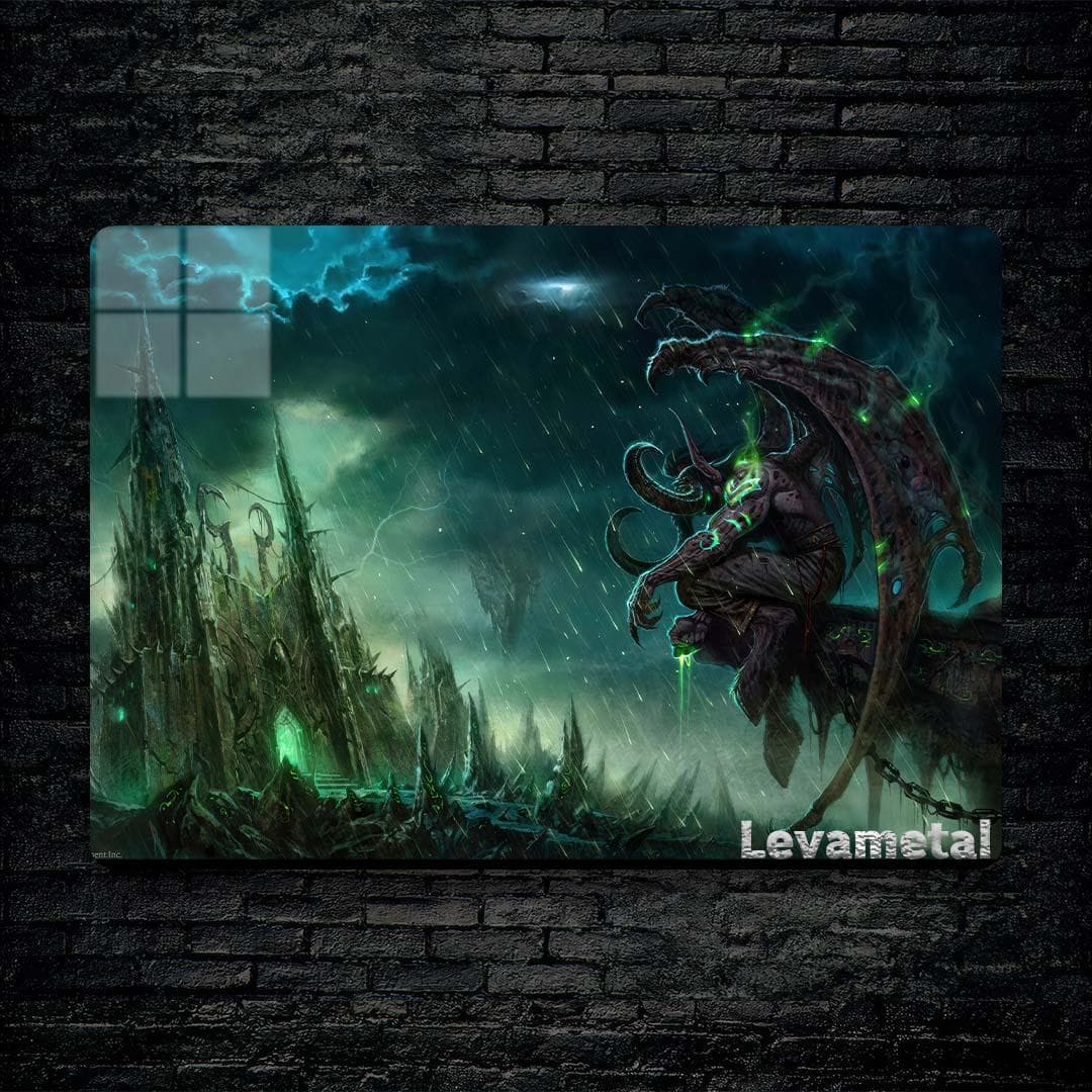 متال پوستر ایلیدن illidan بازی وارکرفت Warcraft با کد A-454