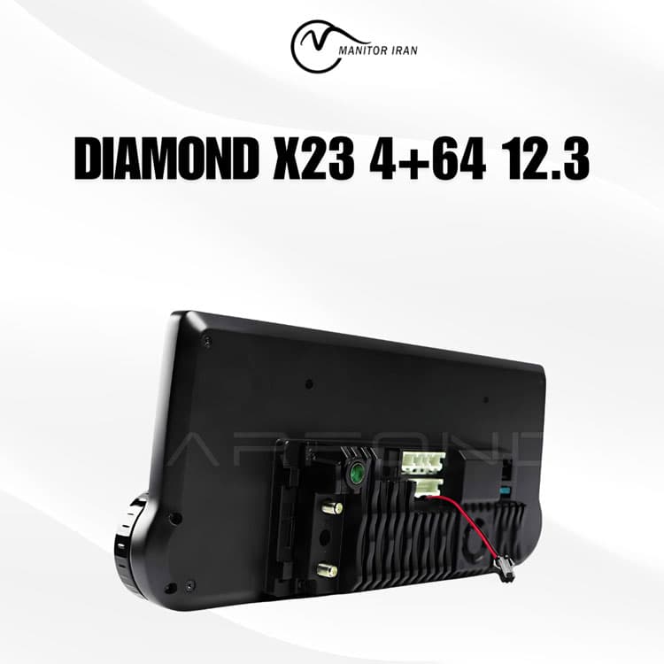 مانیتور گریت وال هاوال H9 برند دایموند 4+64 اپل کارپلی 12.3 اینچ مدل X23 همراه با قاب — تصویر ۳