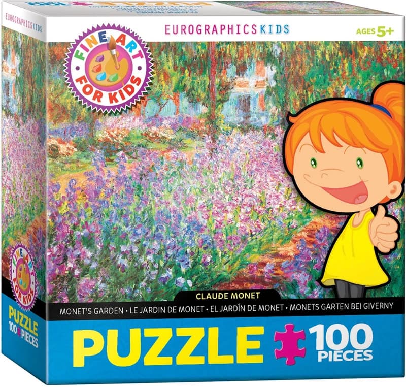 پازل 100 تكه یوروگرافیک طرح Monet’s Garden كد 4908-6100
