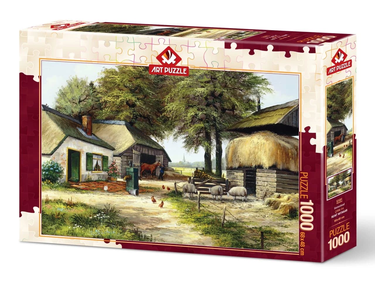 پازل 1000 تكه آرت پازل طرح Farmhouse كد 5181